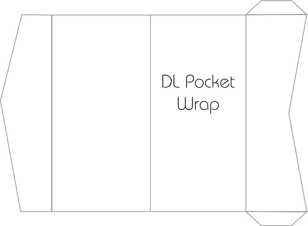 DL Pocket Wrap - Recycled Kraft